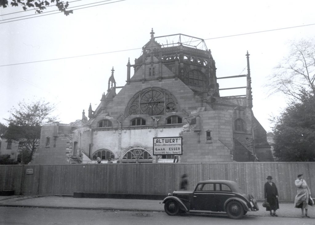 Die alte Synagoge am Hiltropwallvon aussen - Abbruch der Kuppel
